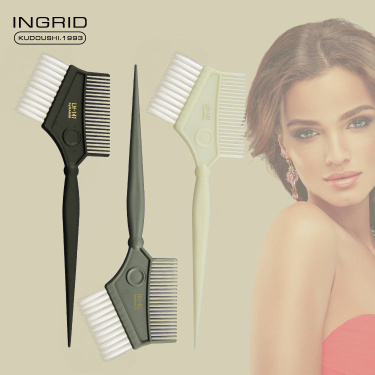 Ingrid Hair Coloring Comb Barber Shop Professional Baked Oil Brush Tip Tail Comb Partition Highlighting Hair Tool Hair Coloring Brush
