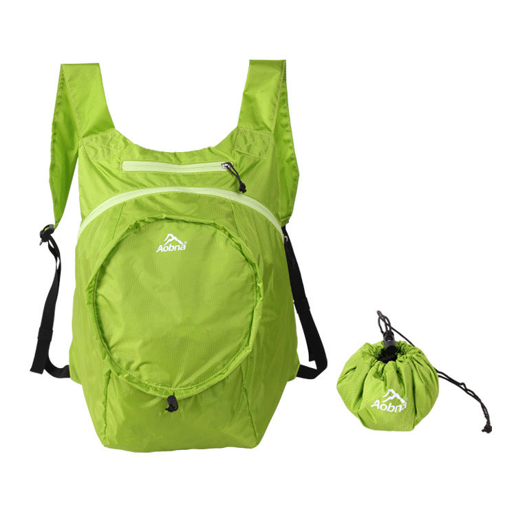 Cross-border nylon waterproof folding backpack outdoor leisure travel sports backpack running cycling hiking mountaineering bag