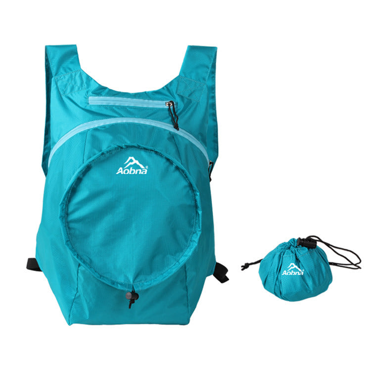 Cross-border nylon waterproof folding backpack outdoor leisure travel sports backpack running cycling hiking mountaineering bag