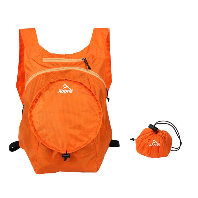 Cross-border nylon waterproof folding backpack outdoor leisure travel sports backpack running cycling hiking mountaineering bag