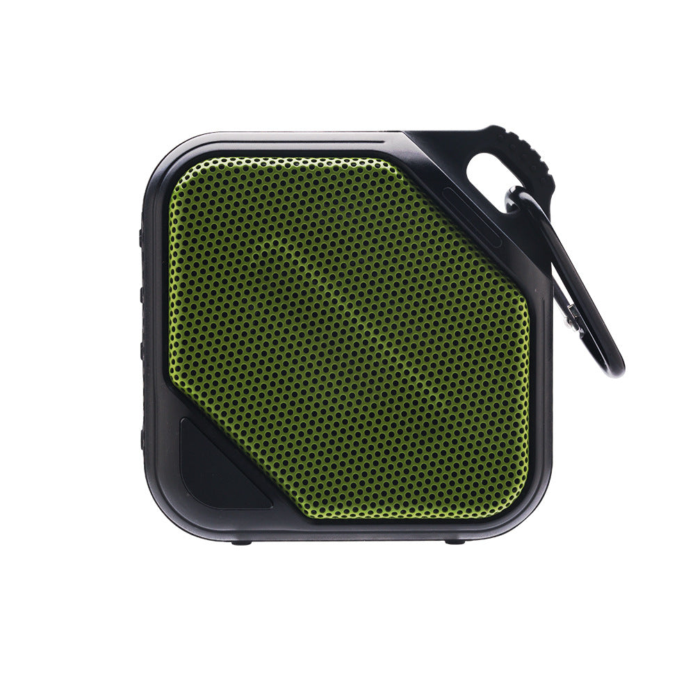 Wireless bluetooth speaker - portable, waterproof, iron mesh design, stereo sound, deep bass, compact "steel cannon" style, card playback