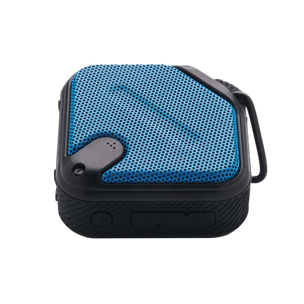 Wireless bluetooth speaker - portable, waterproof, iron mesh design, stereo sound, deep bass, compact "steel cannon" style, card playback