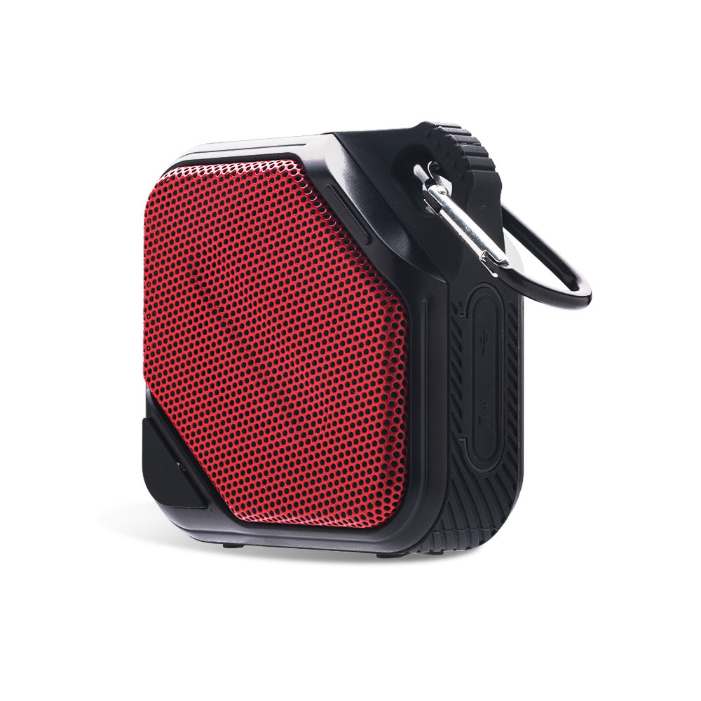Wireless bluetooth speaker - portable, waterproof, iron mesh design, stereo sound, deep bass, compact "steel cannon" style, card playback