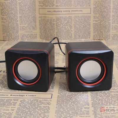 Desktop Notebook USB Mini Speaker, Square Speaker 101C Portable Speaker MP3 Small Audio