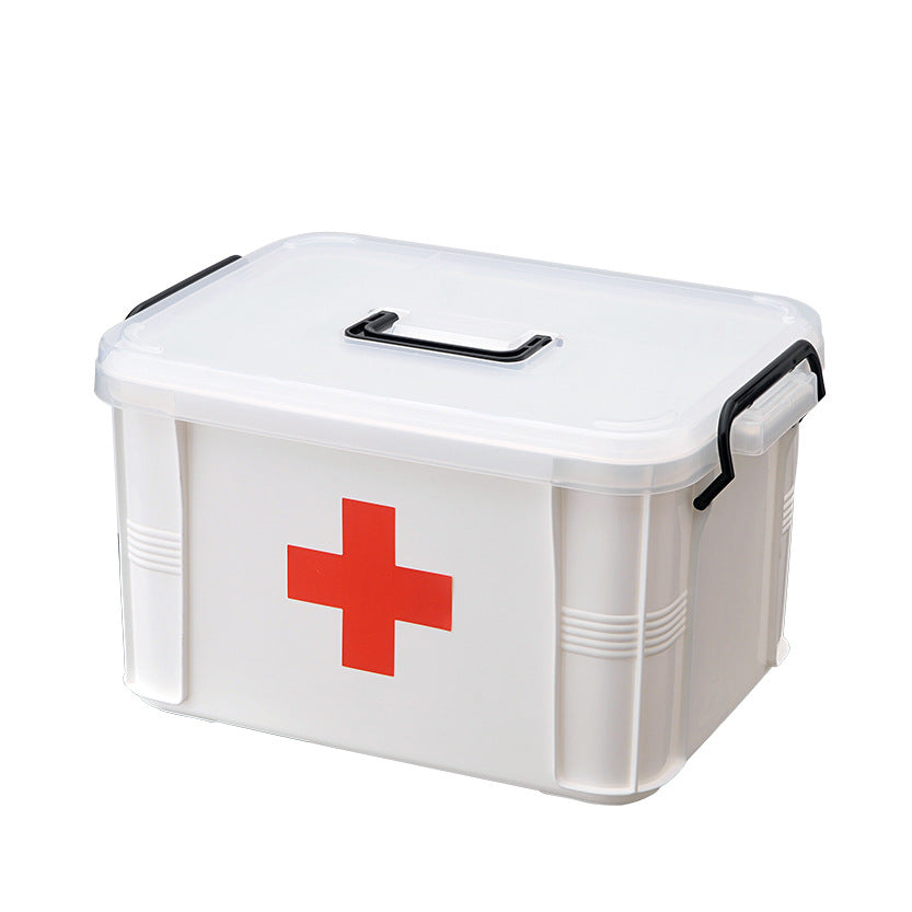 Plastic medicine box Family large storage box Household medicine box Storage medicine box