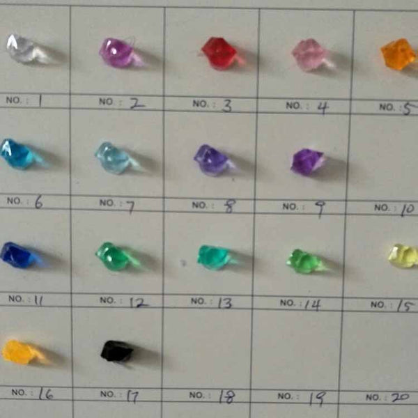 Acrylic crystal stone blue, acrylic crystal stone small colored stone ice cube model window fish tank jewelry