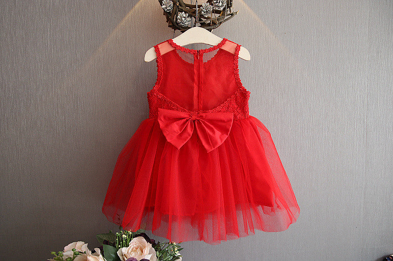 summer new korean style lace patchwork girls' dress - tank dress, factory direct, dropshipping available