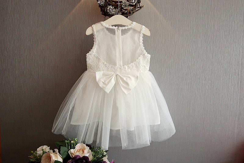 summer new korean style lace patchwork girls' dress - tank dress, factory direct, dropshipping available