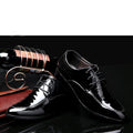2021 new spring business formal leather shoes men's lace-up casual shoes glossy shoes men's dropshipping available