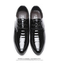2021 new spring business formal leather shoes men's lace-up casual shoes glossy shoes men's dropshipping available