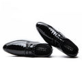 2021 new spring business formal leather shoes men's lace-up casual shoes glossy shoes men's dropshipping available