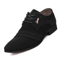 New fleece-lined casual leather shoes for men - business formal, wedding shoes, trendy suede men's footwear - dropshipping available