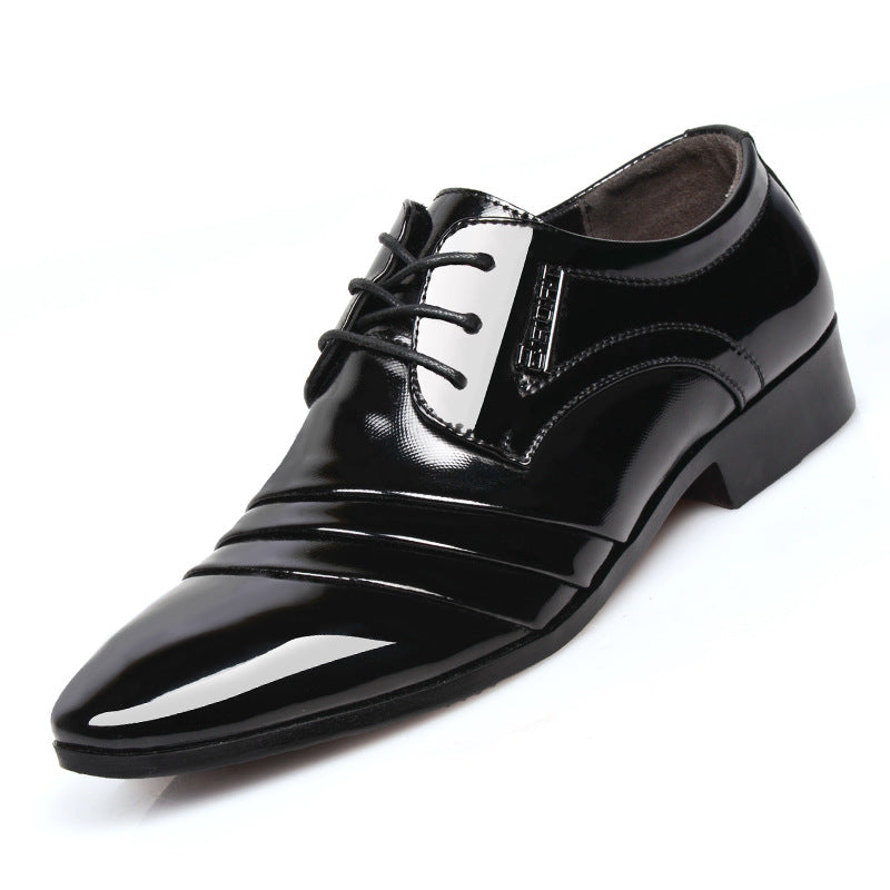 New fleece-lined casual leather shoes for men - business formal, wedding shoes, trendy suede men's footwear - dropshipping available
