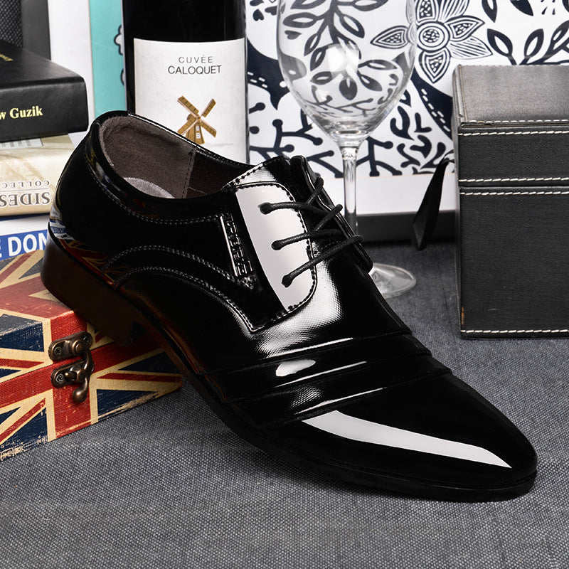 New fleece-lined casual leather shoes for men - business formal, wedding shoes, trendy suede men's footwear - dropshipping available