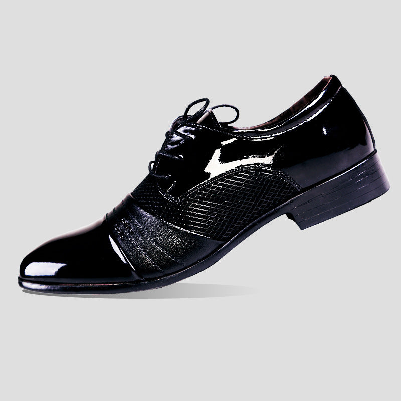 premium plus size leather shoes for men - business formal, lace-up pointed toe casual shoes, versatile loafers