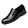 2021 spring new men's leather shoes - business formal, casual slip-ons for middle-aged and elderly men, dad shoes