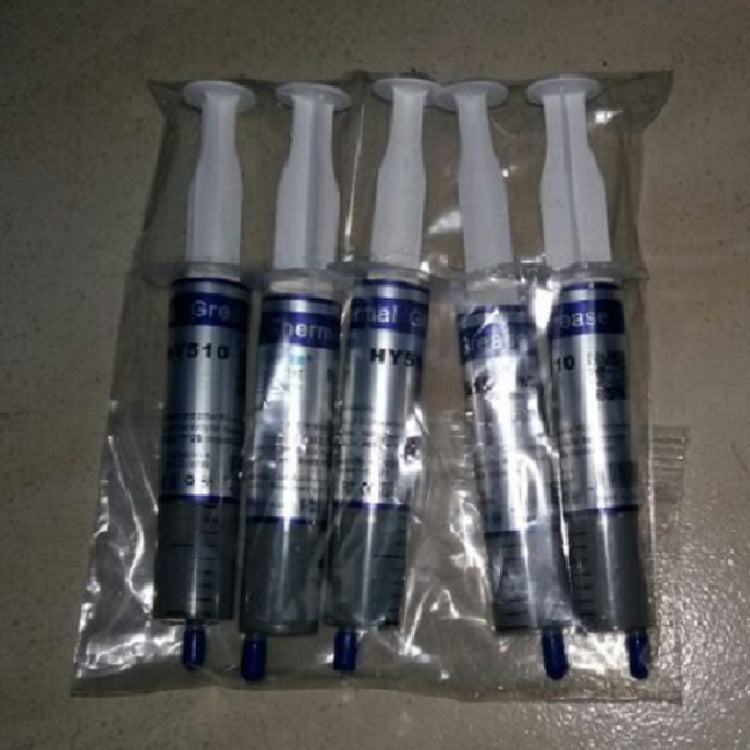 Supply hy510 gray large needle tube silicone cpu thermal conductive silicone paste injection tube cooling silicone wholesale