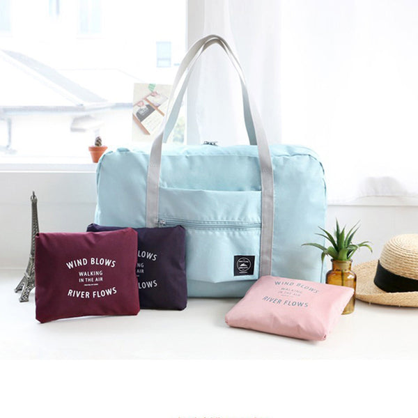Foldable Travel Storage Bag Travel Luggage Bag Women's Short-haul Portable Large Capacity Portable Clothing Organizing Bag
