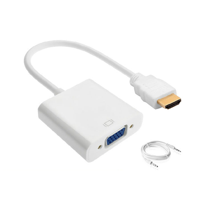Hdtv to vga converter with audio - hdtv to vga adapter for projectors, computer to lcd tv conversion cable