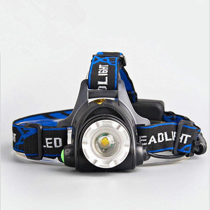 Lighting head-mounted V9 induction charging headlight T6 high power telescopic 10W rechargeable LED strong light headlight