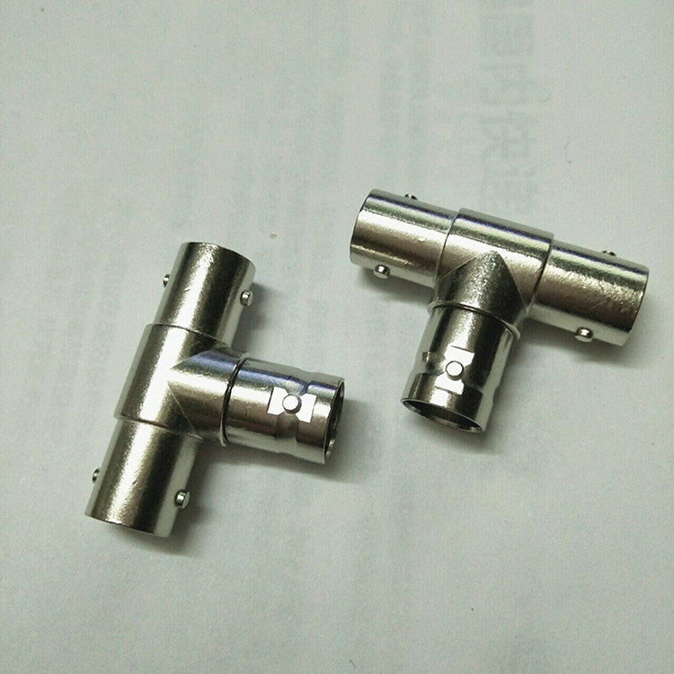 Factory direct sales BNC tee Q9 video cable connector, surveillance camera connector BNC one point two connector