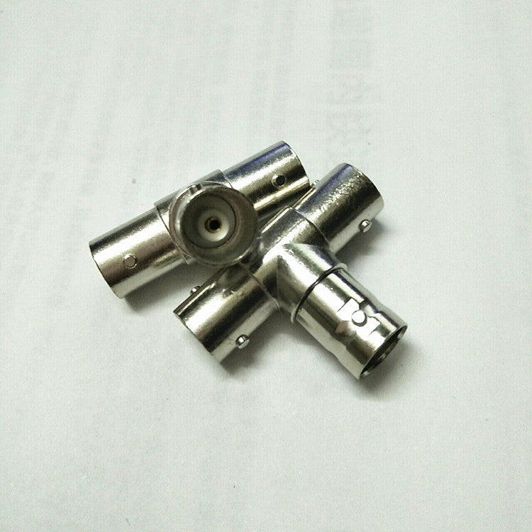 Factory direct sales BNC tee Q9 video cable connector, surveillance camera connector BNC one point two connector