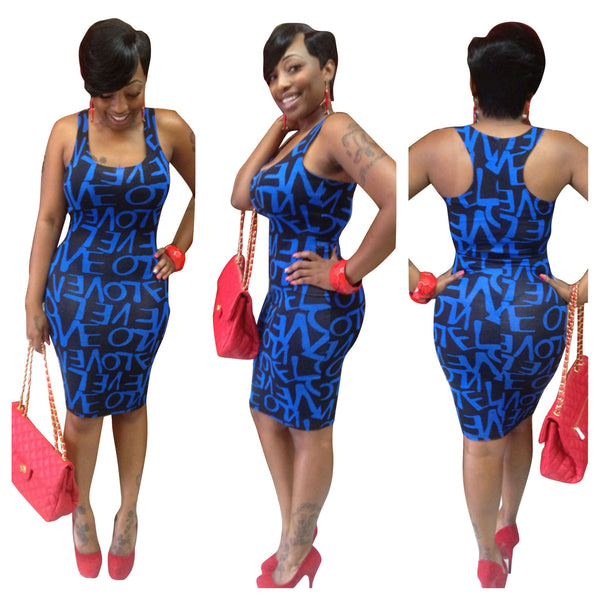 [Out of stock] K8239 sexy European and American summer drive DNU slim print dress nightclub dress