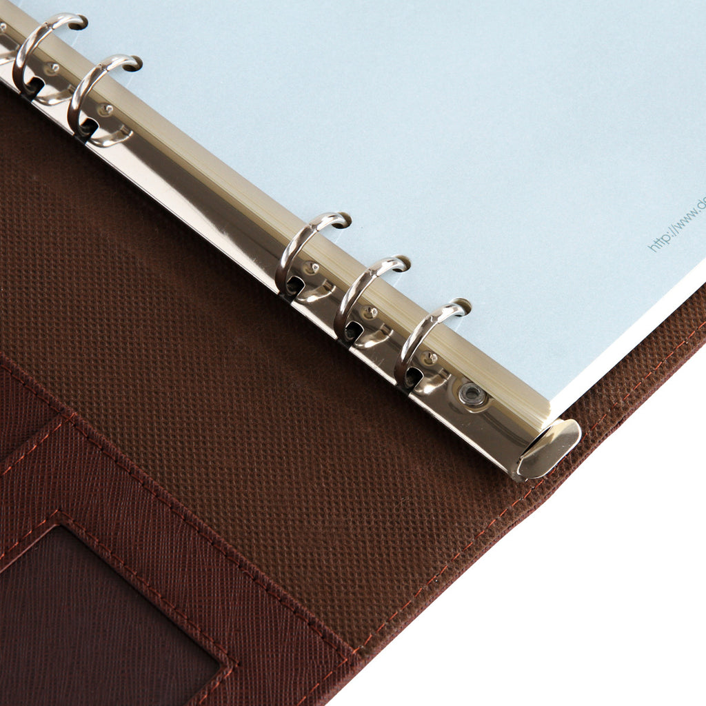 Deli 3151 loose-leaf notepad 100 pages business notebook leather book PU book 25K diary stationery wholesale