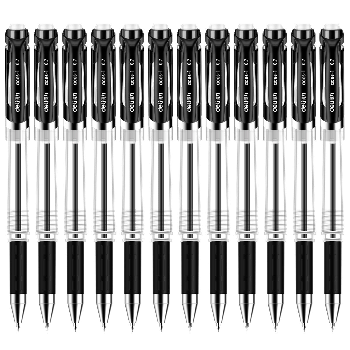 Deli S02 neutral pen 0.7mm fountain pen office signature pen, soft glue handshake press neutral pen stationery wholesale