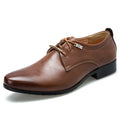 2024 new men's business formal leather dress shoes - british style lace-up casual shoes - trendy footwear - dropshipping available