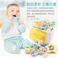 Boilable rattle teether early education toy for infants and newborns (0-12 months) with storage box - soothing toy