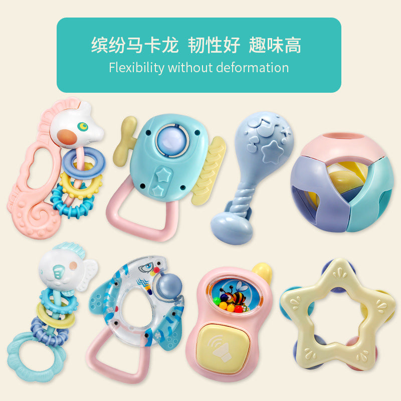 Boilable rattle teether early education toy for infants and newborns (0-12 months) with storage box - soothing toy