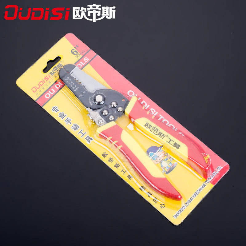 Otis new three-in-one wire stripping pliers, electrician stripping pliers, crimping pliers, cable stripping pliers multi-function