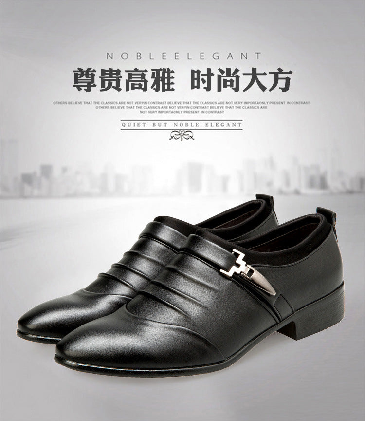 Men's casual shoes size 46, spring collection, men's business formal leather shoes, versatile slip-on loafers, size 47 extra large, size 48