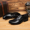 2024 new men's business formal leather dress shoes - british style lace-up casual shoes - trendy footwear - dropshipping available
