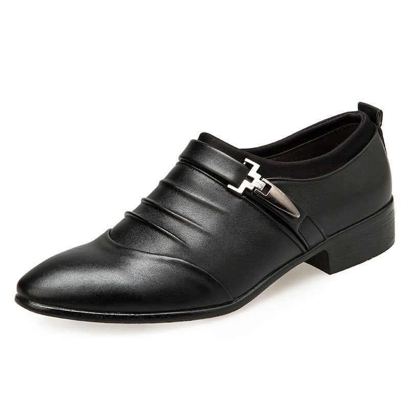 Men's casual shoes size 46, spring collection, men's business formal leather shoes, versatile slip-on loafers, size 47 extra large, size 48