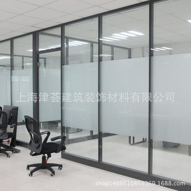 Electrostatic glue-free window grilles paper frosted glass film translucent opaque bathroom office glass sticker wholesale