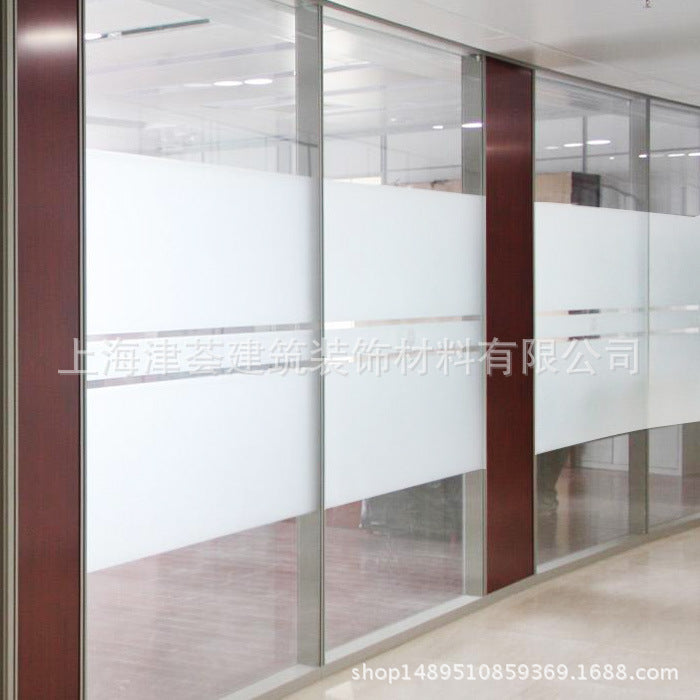 Electrostatic glue-free window grilles paper frosted glass film translucent opaque bathroom office glass sticker wholesale