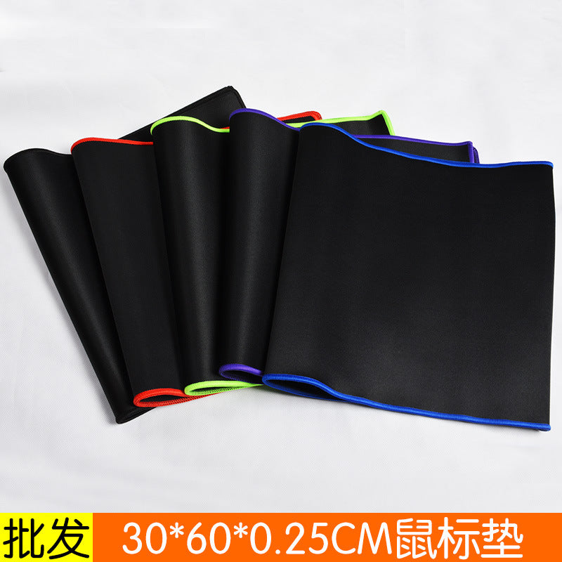30*60cm color edge gaming mouse pad, thickened edge, large keyboard table mat, durable mouse pad