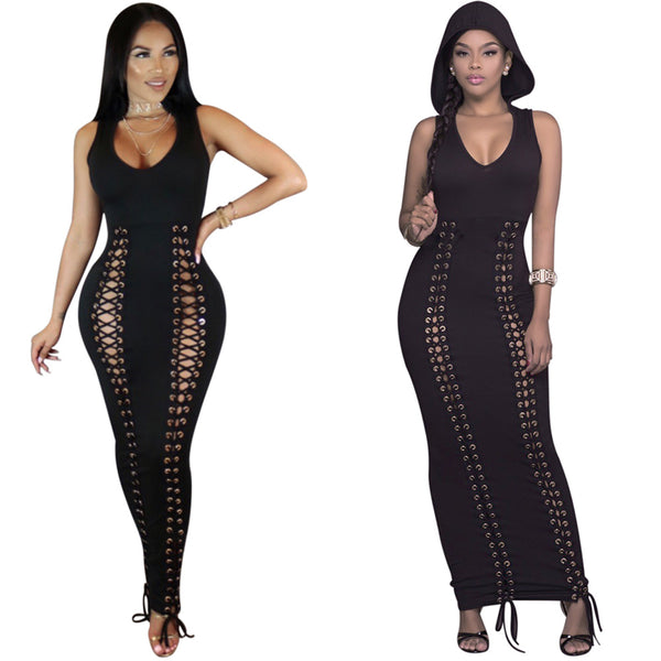 [Out of stock] K8260 European and American sexy corns nightclub dress