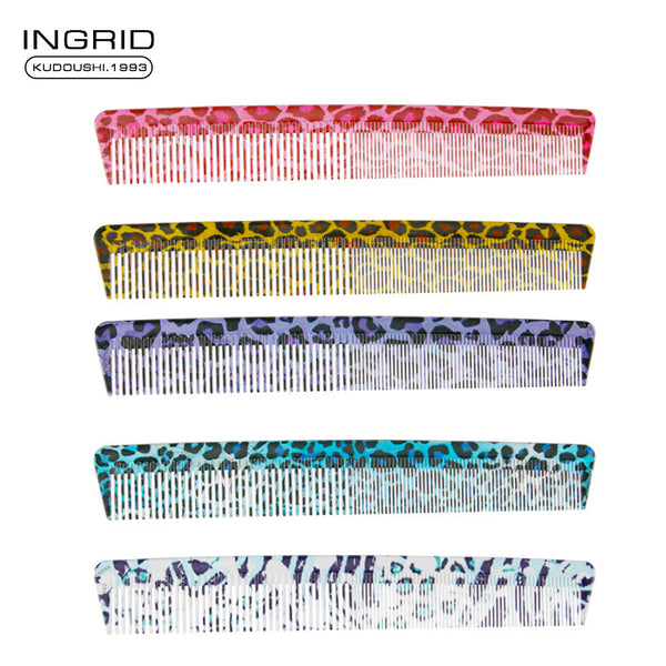 Hairdressing water transfer dual-purpose comb hair salon special leopard print cutting hair comb hairdresser hair styling smooth hair comb