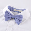 Children's summerpure cottonsuitk-style baby boy gentleman bow tie short-sleeved export good quality kids kids dress