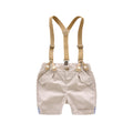 Children's summerpure cottonsuitk-style baby boy gentleman bow tie short-sleeved export good quality kids kids dress
