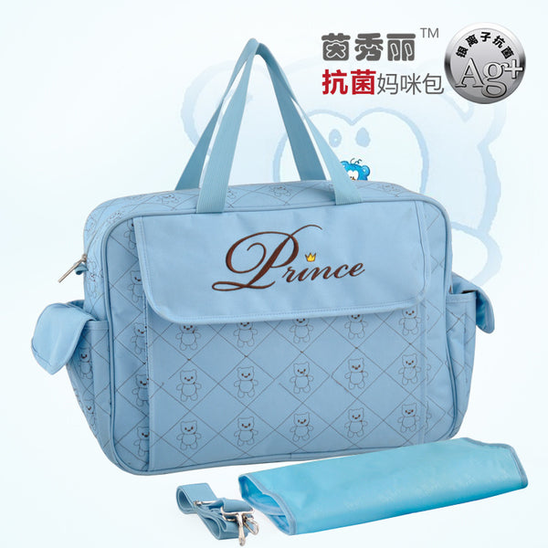 Yinxiuli Classic Oxford Cloth One Shoulder Crossbody Mommy Bag Multifunctional Waterproof Mom Bag Maternal and Infant Bag Cross-border