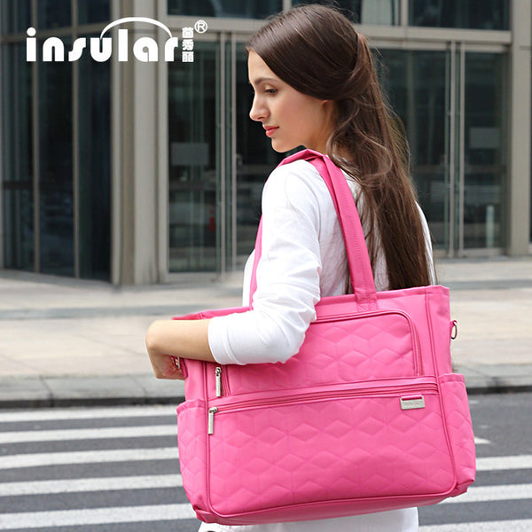 Yinxiuli nylon waterproof mother bag multi-functional large-capacity shoulder crossbody mommy bag maternal and infant out bag wholesale