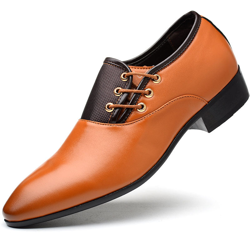 Men's leather dress shoes - new 2024 collection - business formal, extra large sizes available (46, 47, 48) - versatile casual shoes