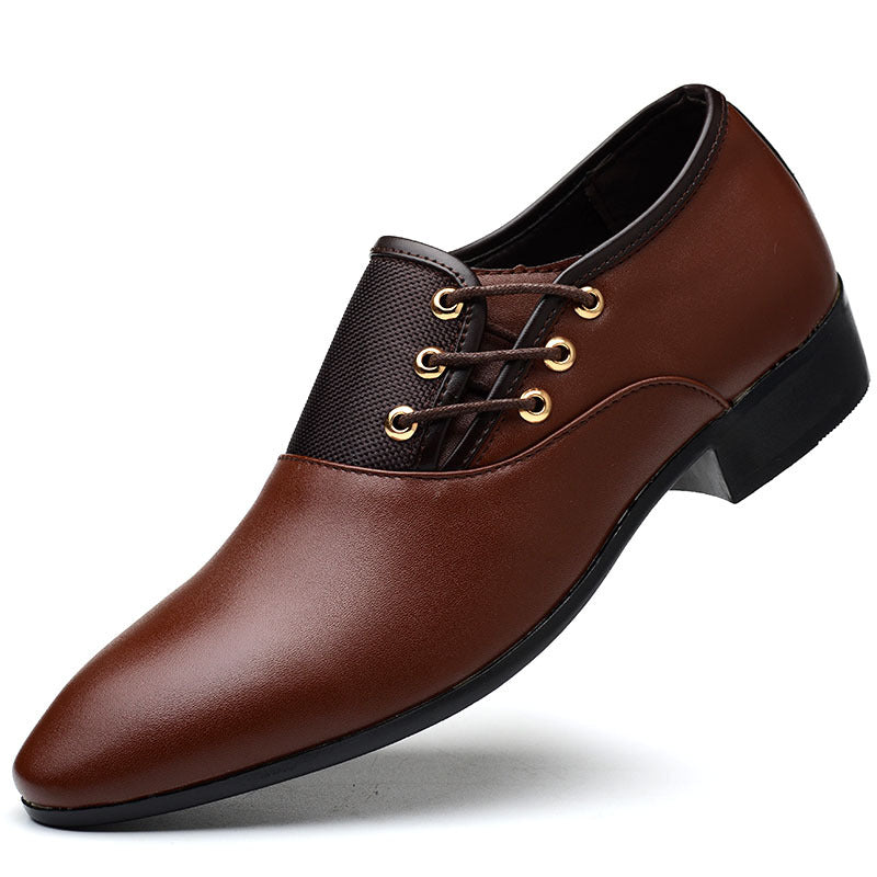 Men's leather dress shoes - new 2024 collection - business formal, extra large sizes available (46, 47, 48) - versatile casual shoes