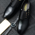 Men's leather dress shoes - new 2024 collection - business formal, extra large sizes available (46, 47, 48) - versatile casual shoes
