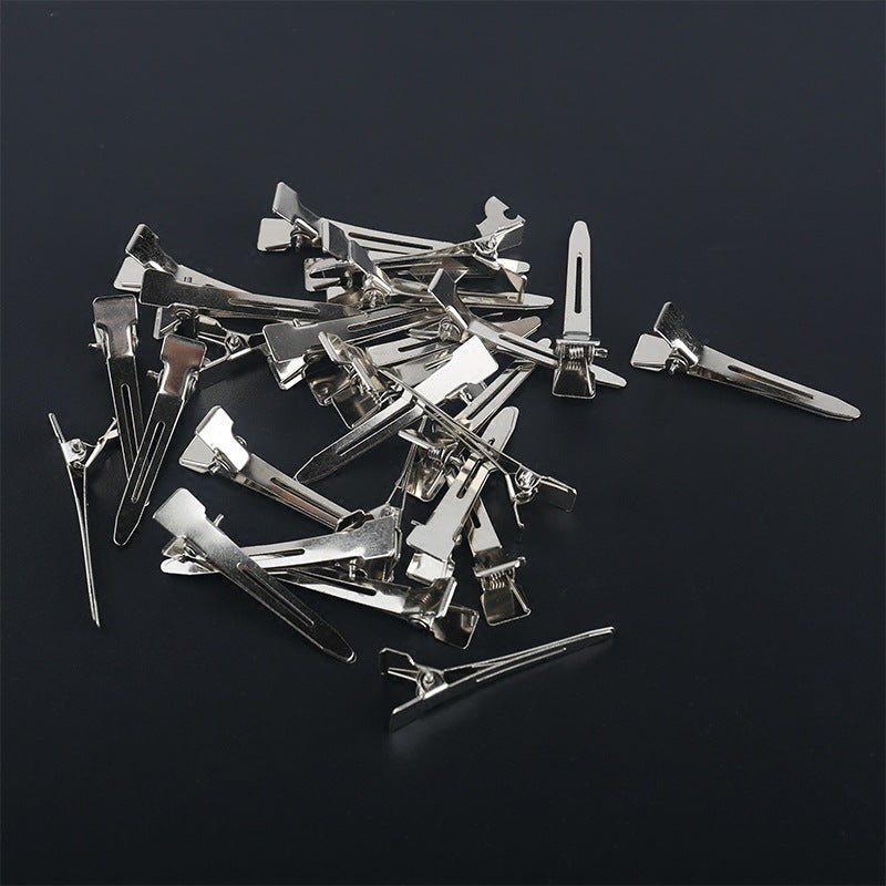 hair clip studio hand push corrugated stainless steel positioning box duck bill clip perm small metal clip