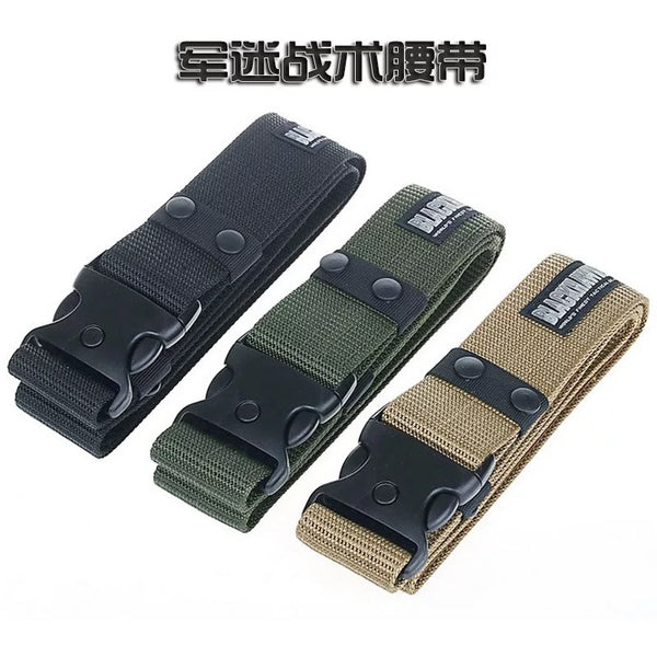 Factory direct sales student canvas belt outdoor security training belt American S-style woven outer belt spot